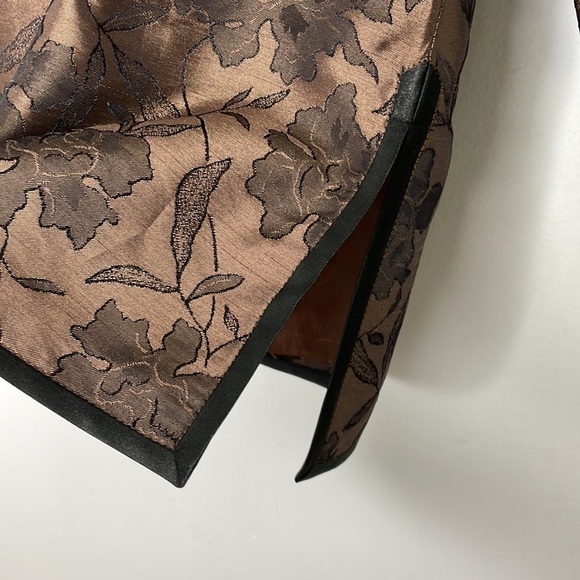 𝅺vintage Madame Butterfly oriental satiny floral jacket top - Picture 8 of 8